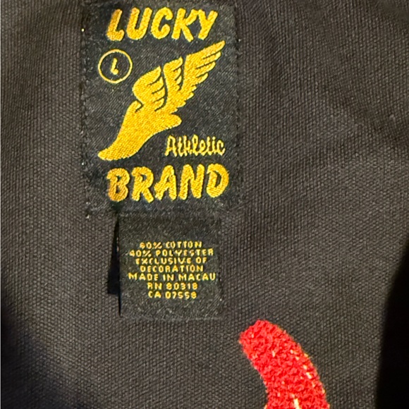 Lucky Brand Black Jacket with Red Devil Design - Picture 3 of 4